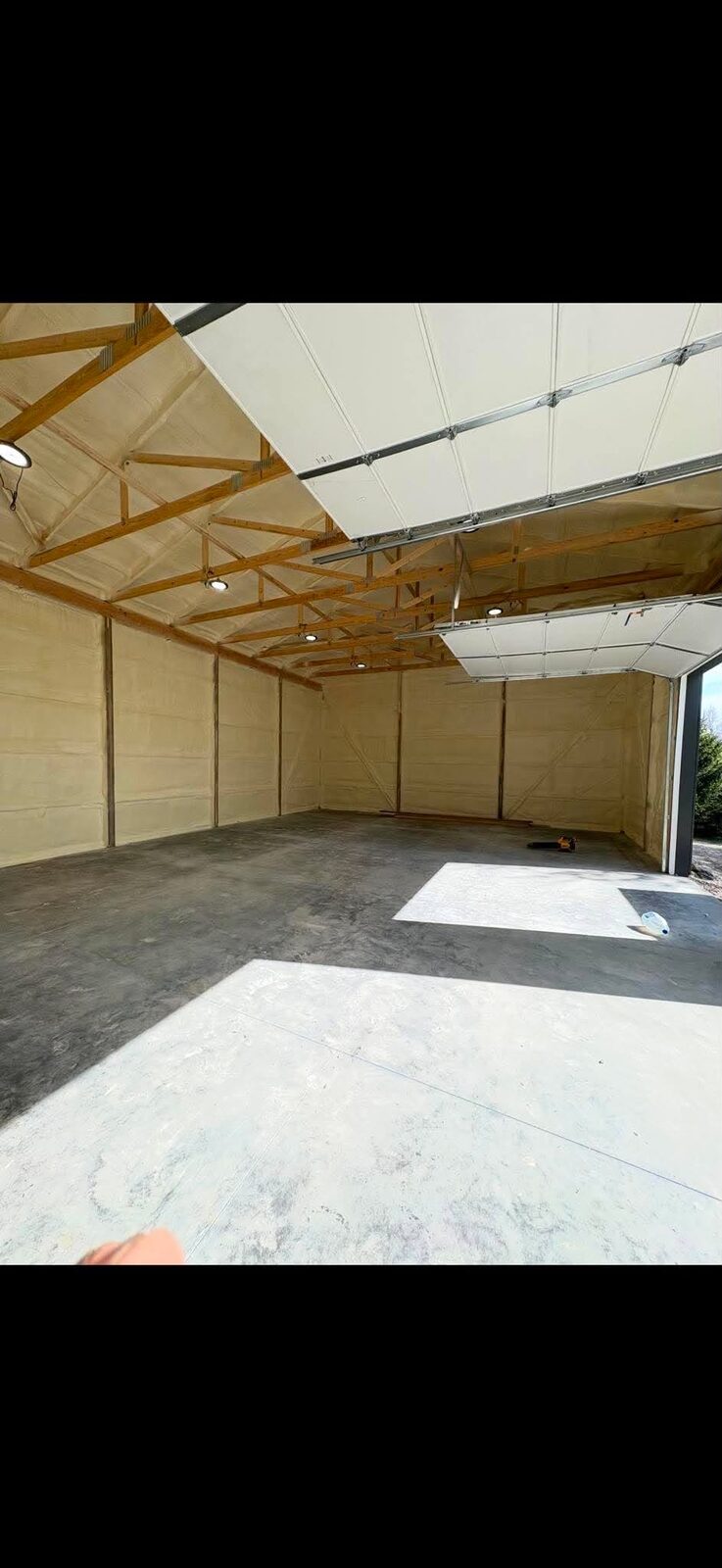 Insulated steel building interior